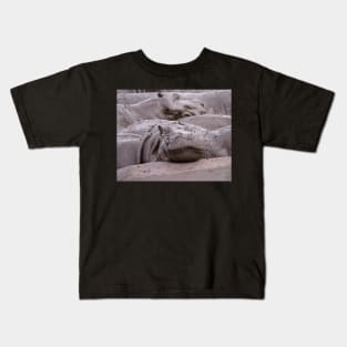 Wallowing Hippos (Serengeti) #1 Kids T-Shirt